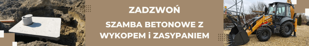 SZAMBA BETONOWE Z WYKOPEM